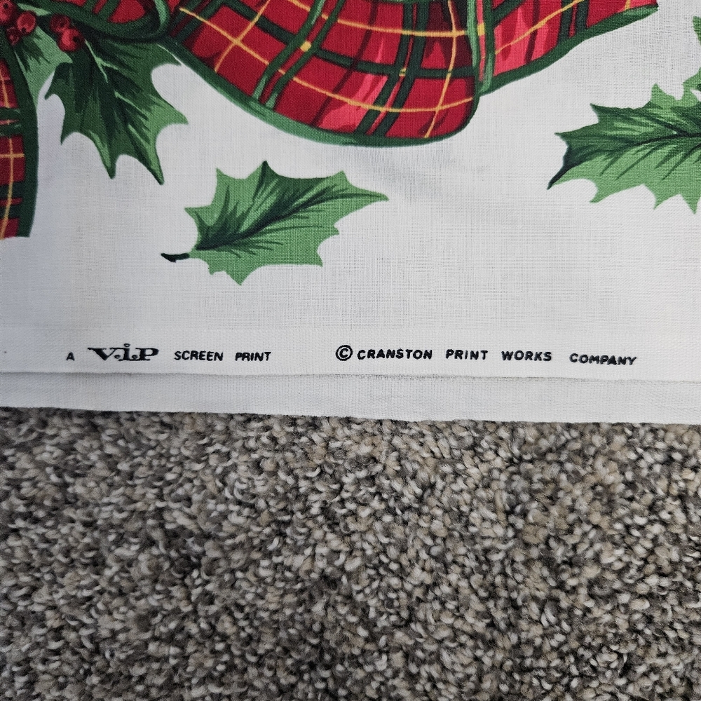 Christmas Plaid Appliques AND Quilt Fabric Countrycore Grannycore 90s Crafts - Picture 11 of 16